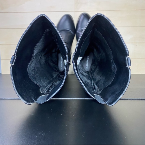 Rampage Imagine Riding Boots Black Women's Size 9 Shoes M Faux Leather - Picture 7 of 11